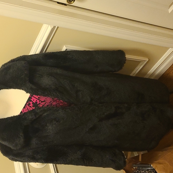 Liz Claiborne teddy bear faux fur  coat - Picture 5 of 12